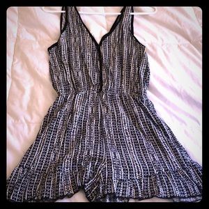 Black and White Pattern Romper